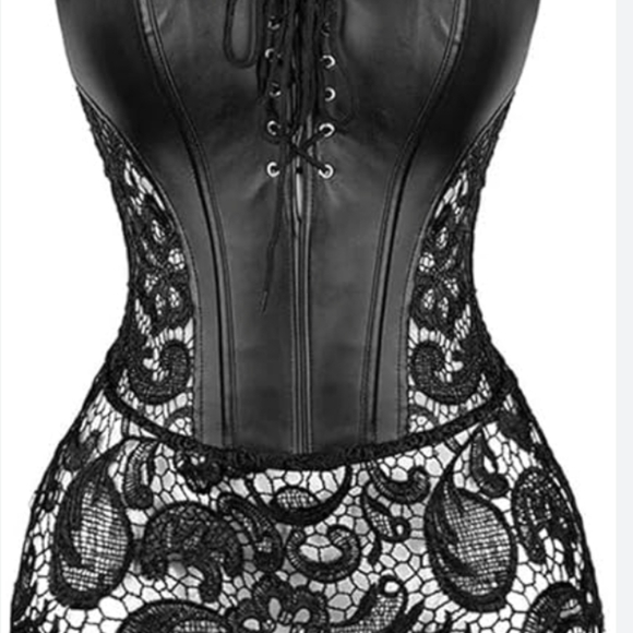 Womens Bustier Corset - Sexy Lingerie With G-String Set Size Small - Picture 9 of 11